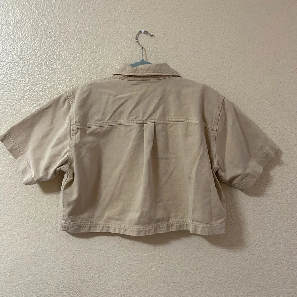 Zara Beige Crop Top size:XL - Picture 4 of 16